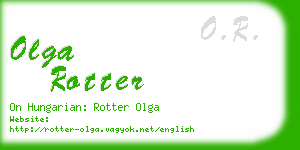 olga rotter business card